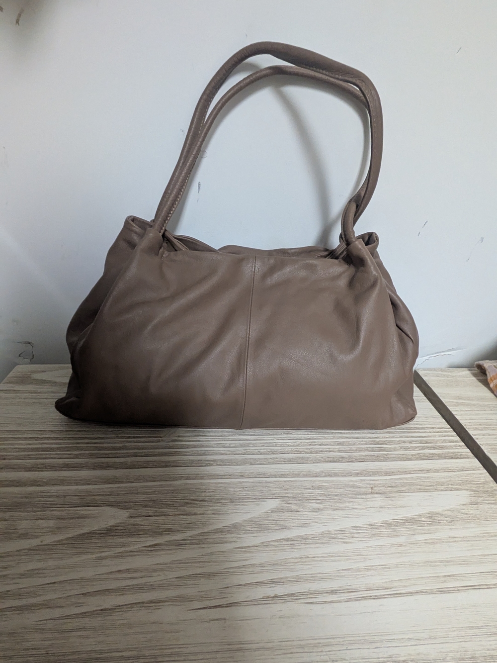 HOBO Classic Brown Leather Shoulder Bag